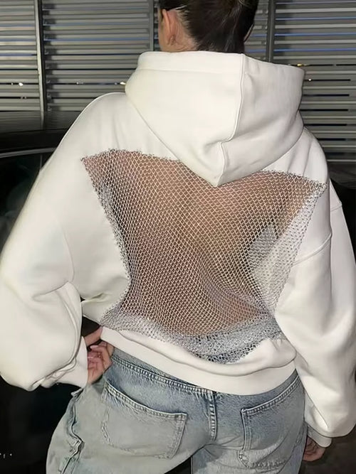 Crystal Mesh Hoodie